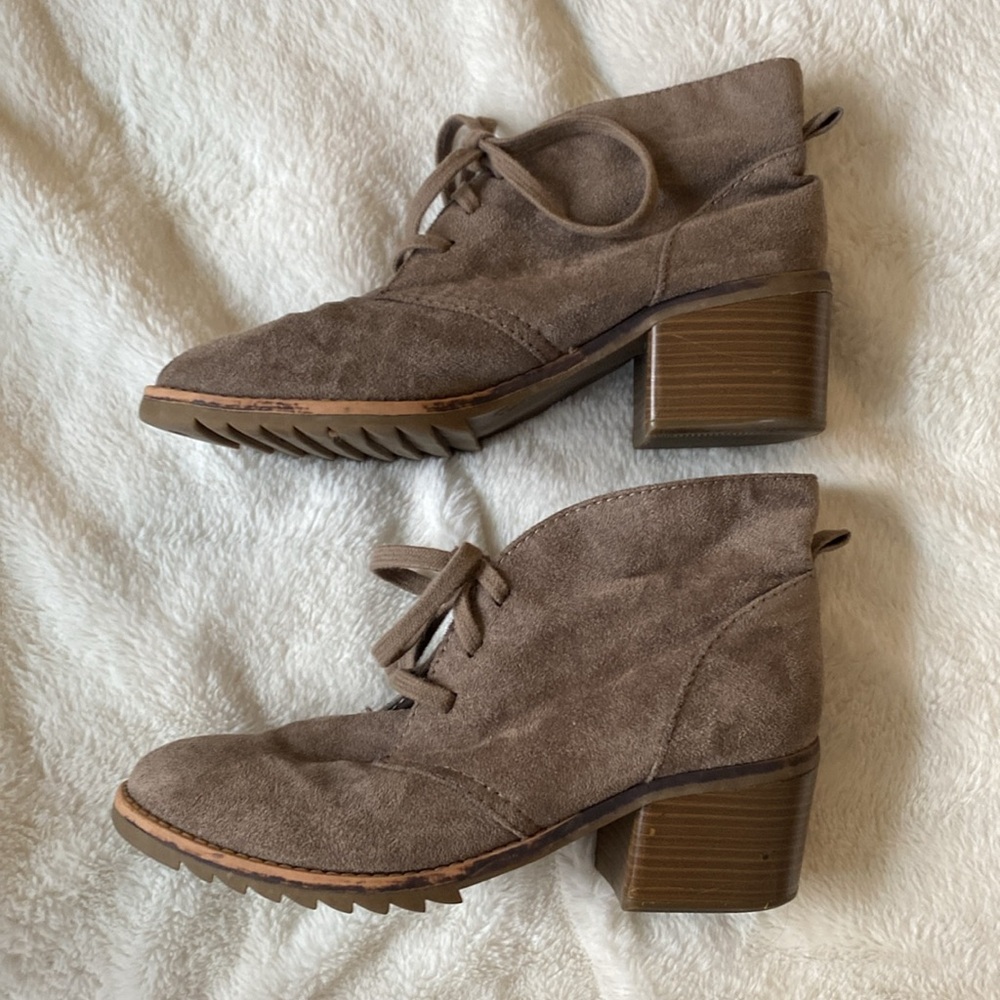 Merona faux suede bootie
